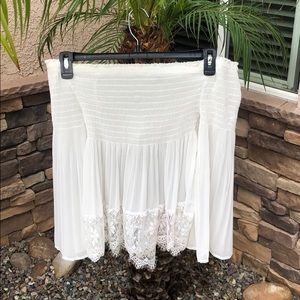 Off the shoulder top with lace detail